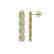 5.33 CTW Emerald Cut Diamond Designer Earrings 18K - 2