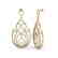 3.50 CTW Micro Pave Designer VS/SI Diamond Earrings 14K - 2
