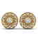 1.11 CTW Certified VS/SI Diamond Art Deco Stud Earrings