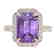 5.03 CTW Amethyst And Micro Pave VS/SI Diamond Halo