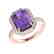 5.03 CTW Amethyst And Micro Pave VS/SI Diamond Halo - 2