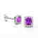2.50 CTW Amethyst & Micro Pave VS/SI Diamond Halo - 2