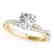 1 CTW Certified VS/SI Diamond Solitaire Ring 14K Yellow - 2