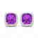 6 CTW Amethyst & Micro Pave VS/SI Diamond Halo