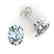 5 CTW Aquamarine Designer Inspired Solitaire Stud - 2