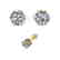 0.53 CTW Certified VS/SI Diamond Stud Art Deco Earrings - 2