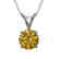 0.75 CTW Certified Intense Yellow SI Diamond Solitaire