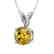 0.75 CTW Certified Intense Yellow SI Diamond Solitaire - 2
