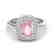 2.50 CTW Morganite & Micro Black VS/SI Diamond Ring