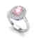 2.50 CTW Morganite & Micro Black VS/SI Diamond Ring - 2