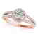 0.75 CTW Certified VS/SI Diamond Solitaire Halo Ring