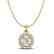 0.33 CTW VS/SI Diamond Micro Pave Necklace Solitaire