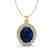4.50 CTW Sapphire & Micro Pave VS/SI Diamond Necklace