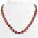 45.93 CTW Ruby & Diamond Halo Necklace 10K Rose Gold