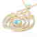 3.20 CTW Sky Blue Topaz & Micro VS/SI Diamond Heart