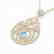 3.20 CTW Sky Blue Topaz & Micro VS/SI Diamond Heart - 2