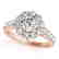 2.35 CTW Certified VS/SI Diamond Solitaire Halo Ring