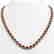 21.04 CTW Garnet & Diamond Halo Necklace 10K Rose Gold