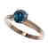 1 CTW Certified Intense Blue SI Diamond Solitaire