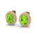 9 CTW Peridot & Micro Pave VS/SI Diamond Earrings 18K