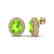 9 CTW Peridot & Micro Pave VS/SI Diamond Earrings 18K - 2