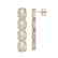 7.93 CTW Opal & Diamond Halo Earrings 10K Rose Gold - 2