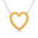 3.50 CTW Yellow Sapphire Heart Halo Designer Necklace