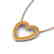 3.50 CTW Yellow Sapphire Heart Halo Designer Necklace - 2