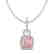 2.75 CTW Morganite & Micro VS/SI Diamond Halo Necklace - 2