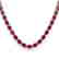68 CTW Ruby Eternity Designer Inspired Tennis Necklace - 2