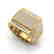3 CTW VS/SI Diamond Baguette & Round Men's Ring 14K - 2
