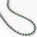 26.38 CTW Emerald & Diamond Halo Necklace 10K White - 2