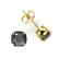 6 CTW Cushion Cut Black VS/SI Diamond Designer Stud - 2