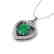 4 CTW Emerald & VS/SI Diamond Designer Inspired Heart - 2