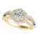 0.9 CTW Certified VS/SI Diamond Solitaire Halo Ring 14K