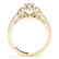0.9 CTW Certified VS/SI Diamond Solitaire Halo Ring 14K - 2