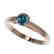 0.56 CTW Certified Intense Blue SI Diamond Solitaire