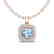 1.08 CTW Sky Blue Topaz & Micro VS/SI Diamond Necklace