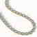 52.89 CTW Sky Topaz & Diamond Halo Necklace 10K Yellow - 2