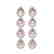 7.8 CTW Morganite & Diamond Halo Earrings 10K White