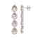 7.8 CTW Morganite & Diamond Halo Earrings 10K White - 2