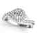0.6 CTW Certified VS/SI Diamond Solitaire Halo Ring 14K