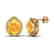 20 CTW Citrine & Micro Pave VS/SI Diamond Halo Earrings - 2