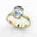 2.50 CTW Aquamarine Designer Inspired Solitaire Ring - 2