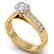 1.1 CTW Certified VS/SI Diamond Solitaire Art Deco Ring - 2