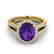 3 CTW Amethyst & Micro VS/SI Diamond Halo Solitaire