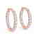 8 CTW Diamond VS/SI Certified 30 Mm Hoop Earrings 14K - 2
