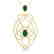 3.50 CTW Emerald & Micro VS/SI Diamond Heart Necklace
