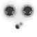 1.0 CTW Black Diamond Stud Solitaire Earrings 14K White - 2