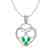 3 CTW Emerald & Micro Pave Designer Inspired Heart - 2